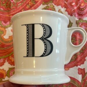 Anthropologie | Monogram Mug. Initial “B”. In very good used condition.